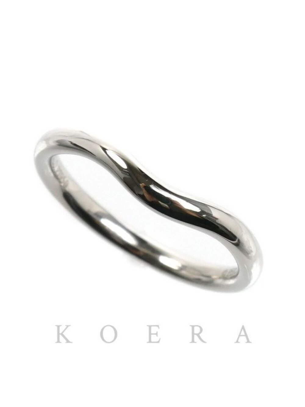 Tiffany & Co Platinum Curved Band Ring